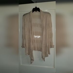 Light Tan Sheer Cardigan